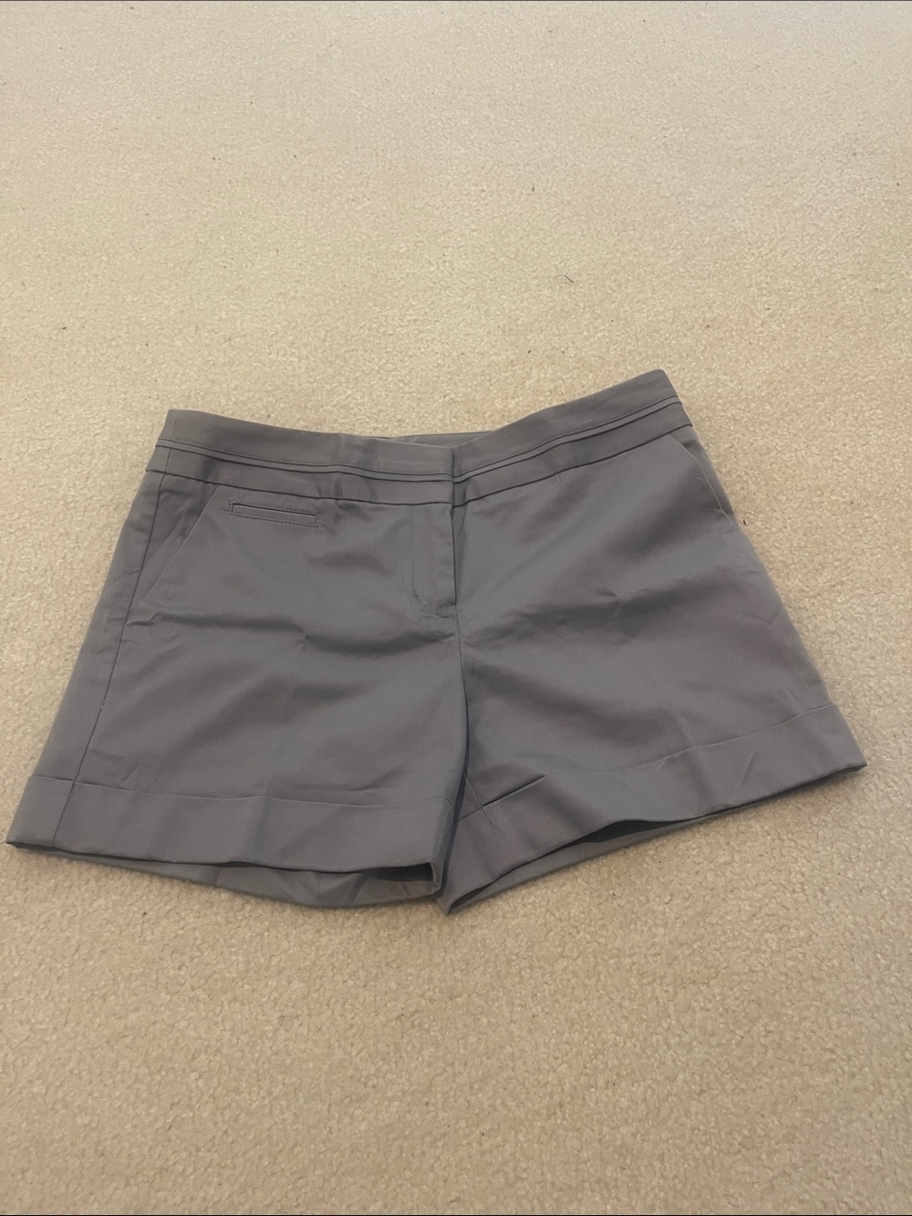 Express Women’s Editor Gray Tailored Cuffed Shorts